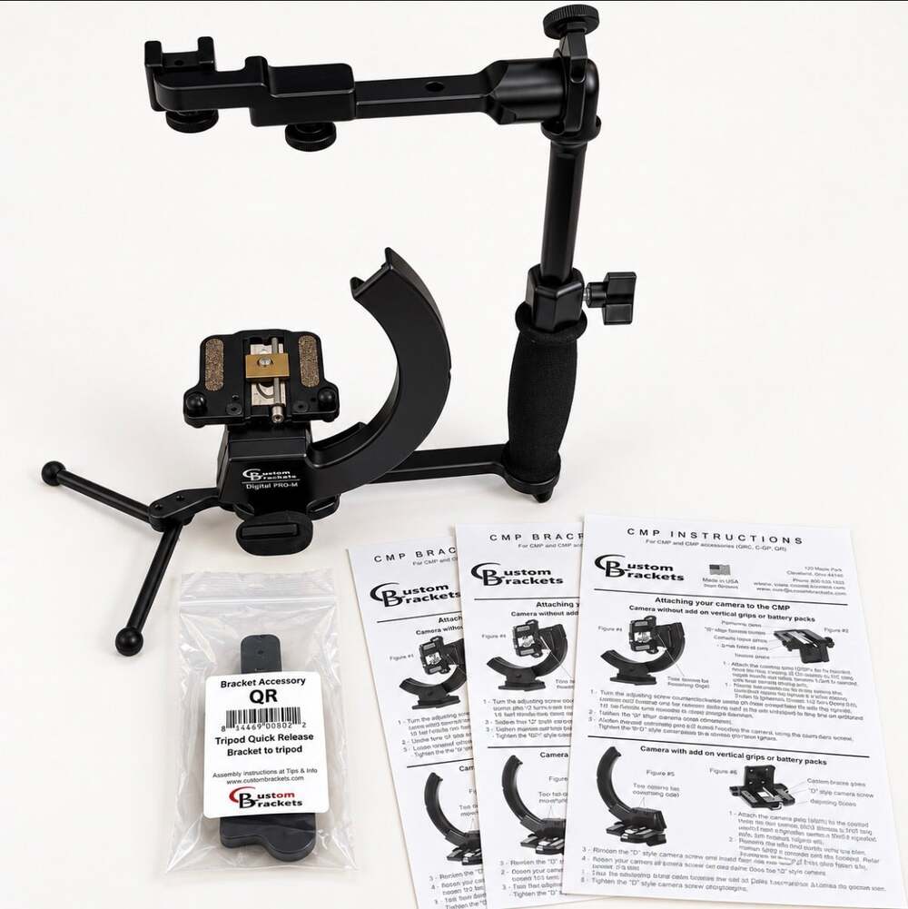 Custom Brackets Digital PRO-M Rotating Camera Bracket Kit w/ QR Release